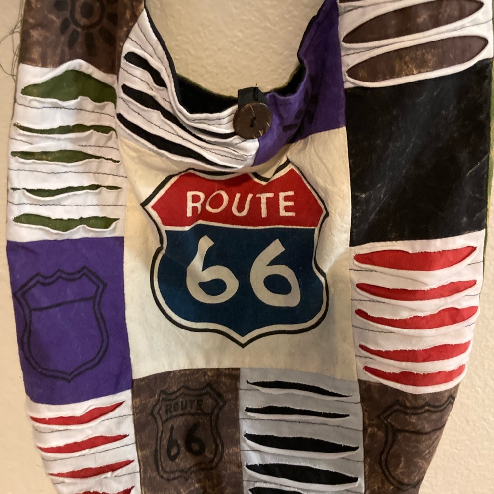 NWOT Route 66 Patchwork Bag